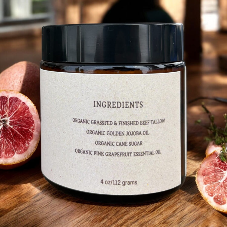 Grapefruit Remedy Organic Tallow Sugar Scrub