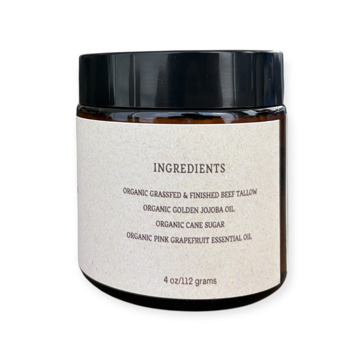 Grapefruit Remedy Organic Tallow Sugar Scrub