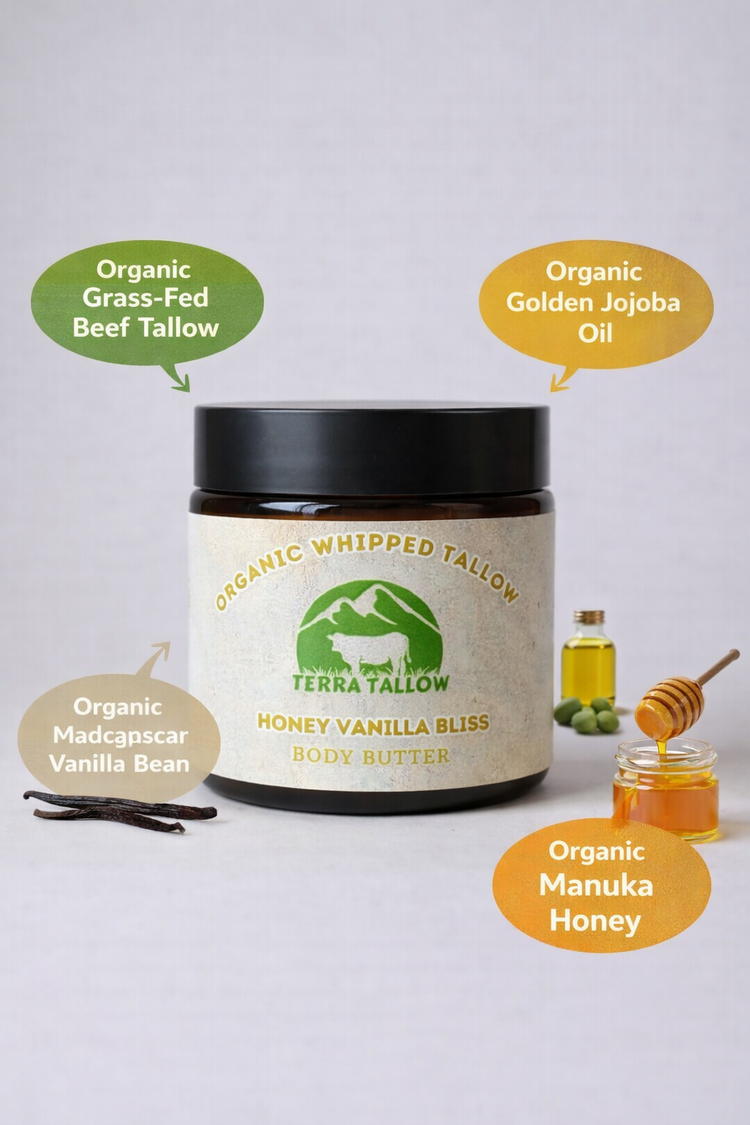 Honey Vanilla Bliss Organic Whipped Tallow
