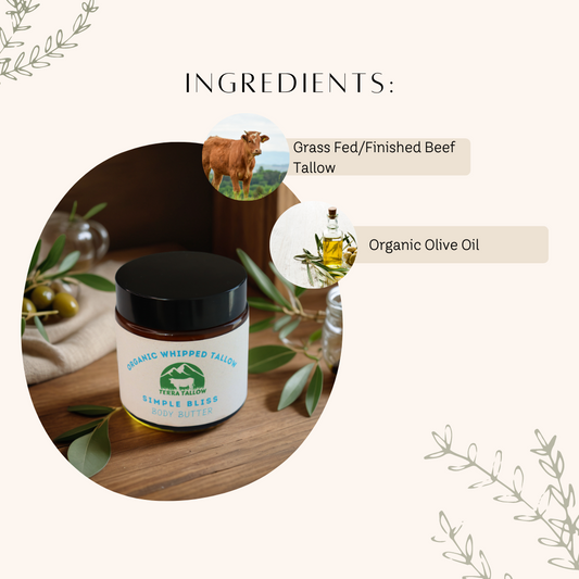 Simple Bliss Organic Whipped Tallow Body Butter