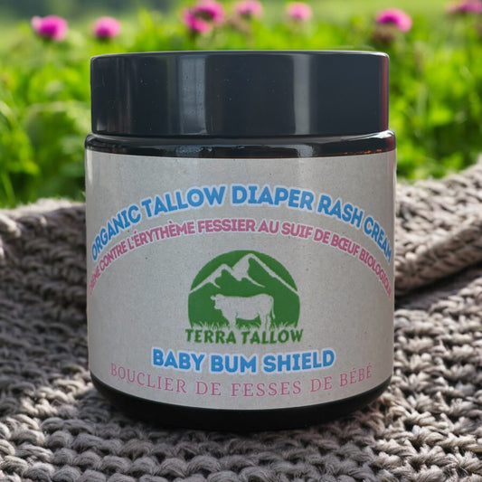 Baby Bum Shield Organic Tallow Diaper Rash Cream