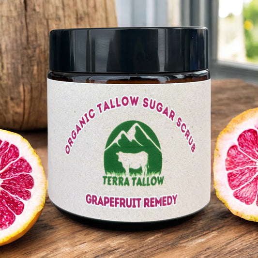 Grapefruit Remedy Organic Tallow Sugar Scrub