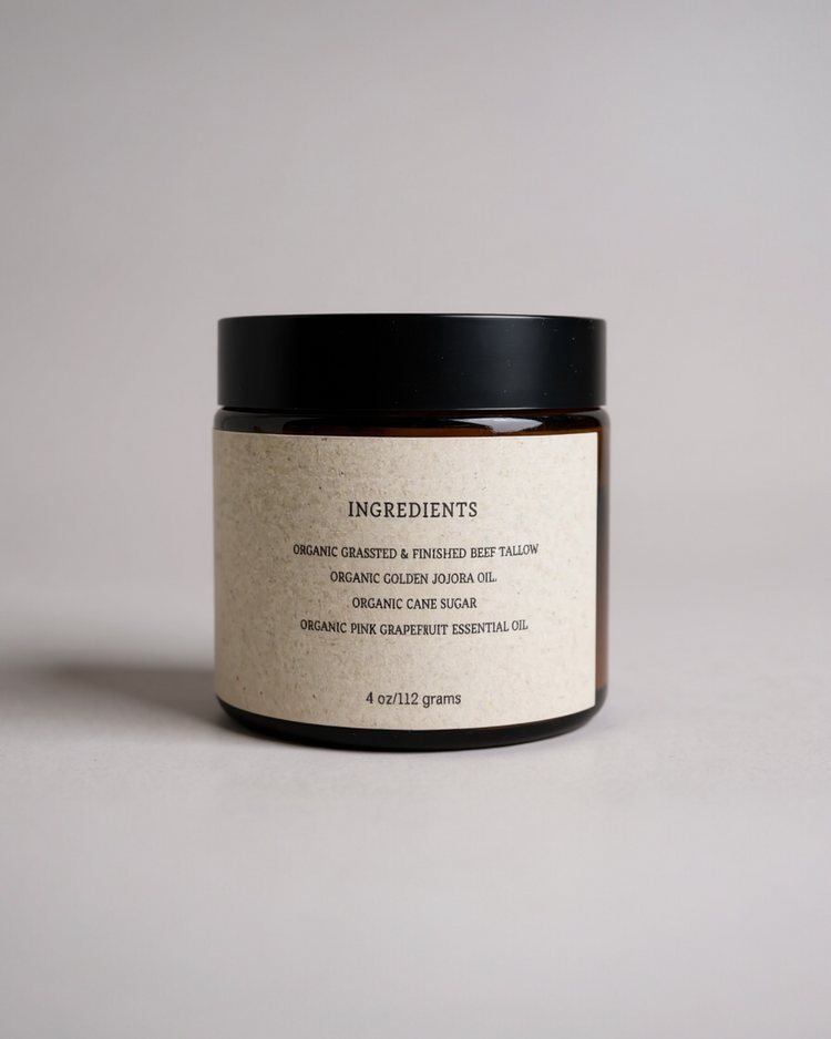 Grapefruit Remedy Organic Tallow Sugar Scrub