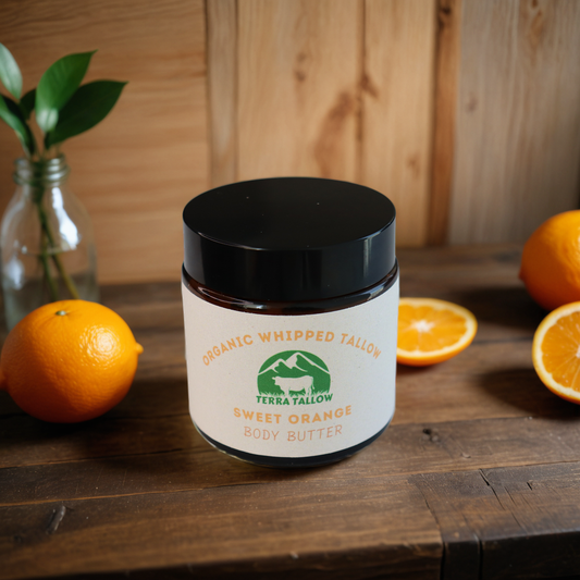 Sweet Orange Organic Whipped Tallow Body Butter